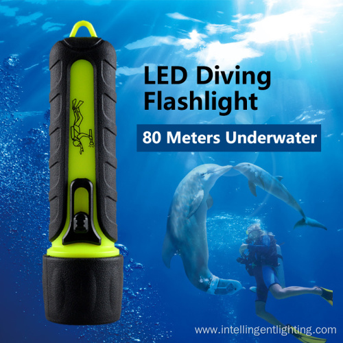 LED Underwater Scuba Flashlight Diving Torch Light